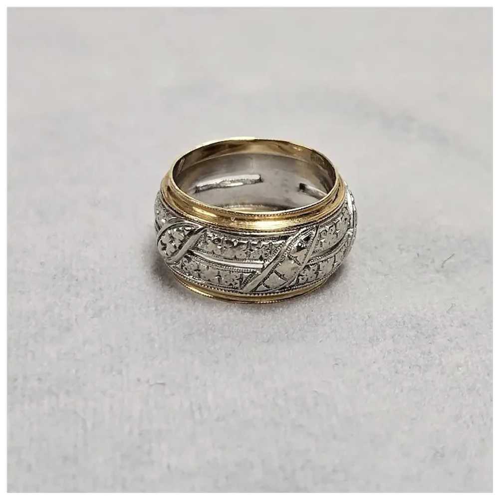 Vintage Bristol 14K White & Rose Gold Eternity Ba… - image 12