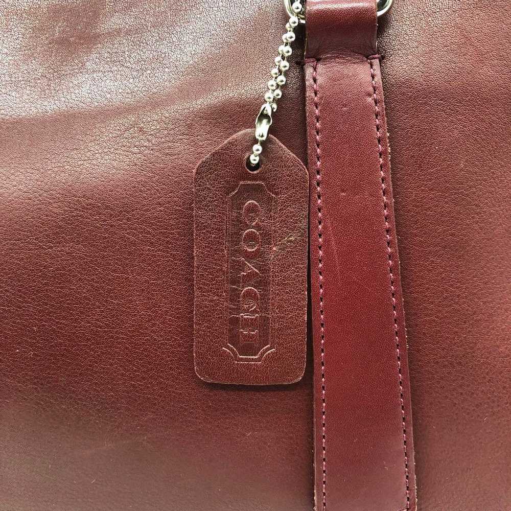 Coach tote bag/handbag, all leather, brown, shoul… - image 11