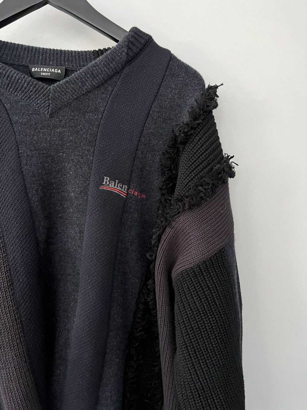 Balenciaga Balenciaga Balenciaga Cut Up Sweater - image 2