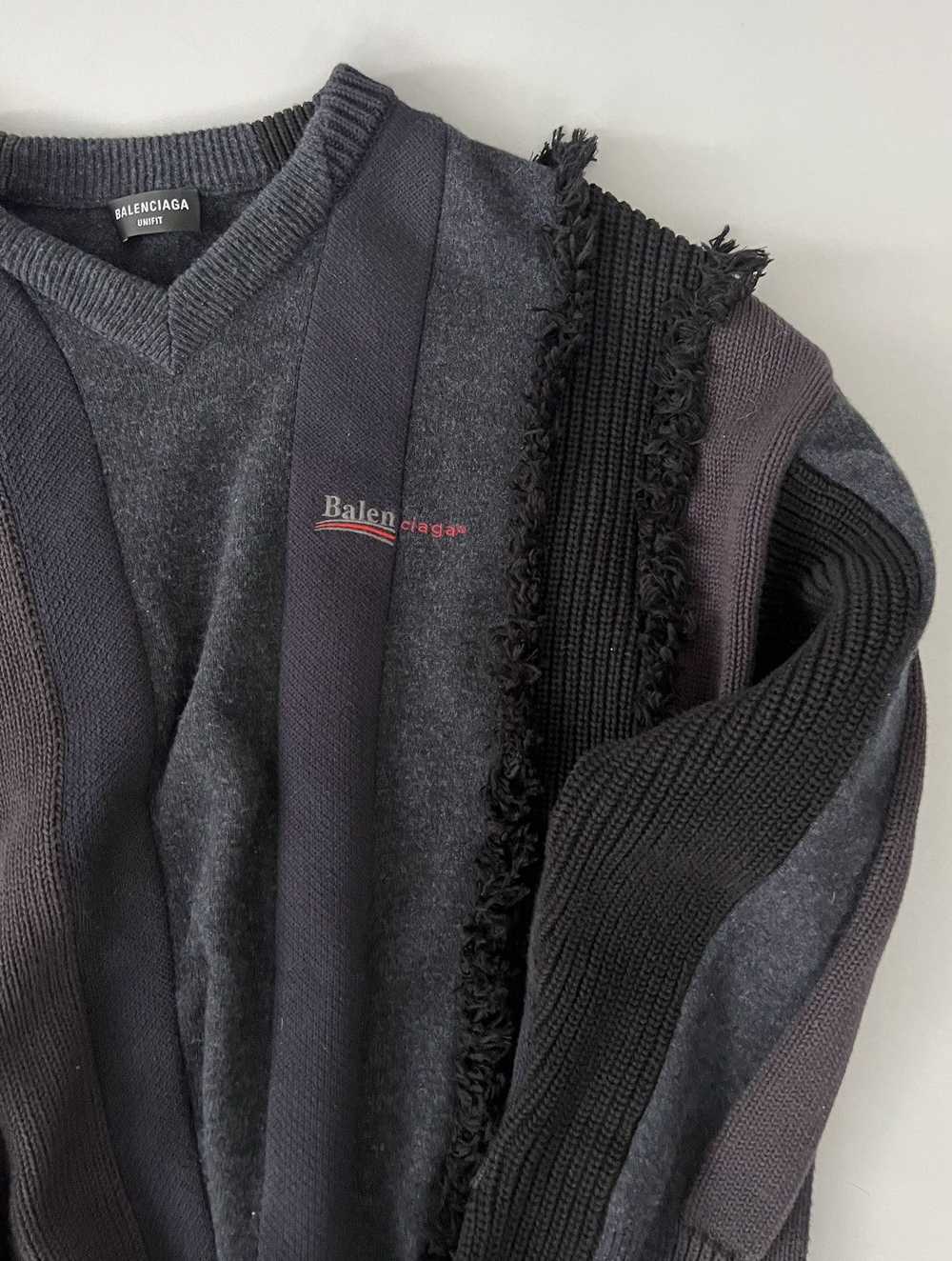 Balenciaga Balenciaga Balenciaga Cut Up Sweater - image 3