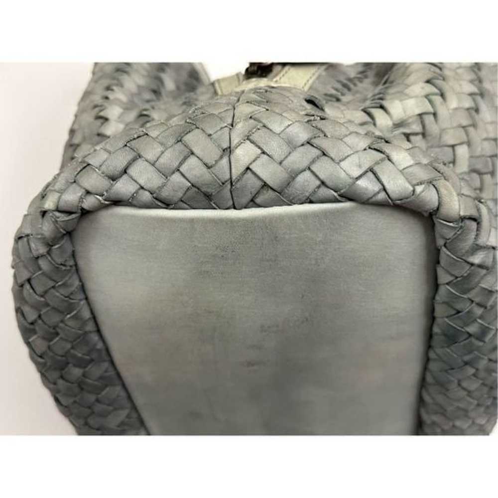 Vintage Saraceno Bellagio Gray Leather Handbag Se… - image 11