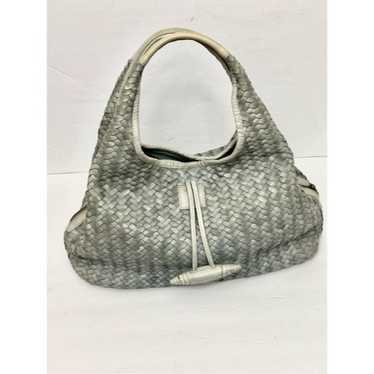 Vintage Saraceno Bellagio Gray Leather Handbag Se… - image 1