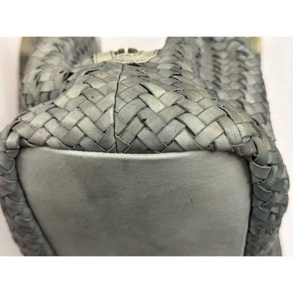 Vintage Saraceno Bellagio Gray Leather Handbag Se… - image 8