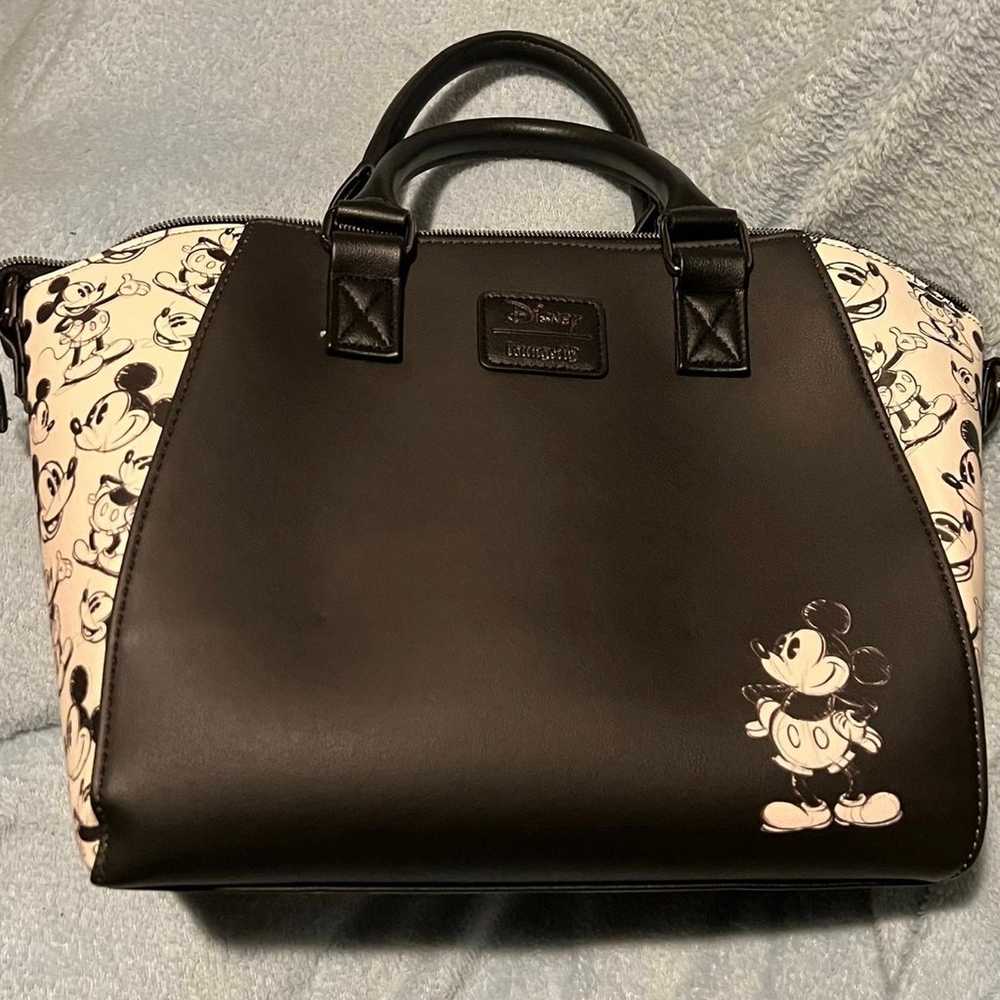 Disney Loungefly Mickey Mouse satchel purse w Str… - image 2