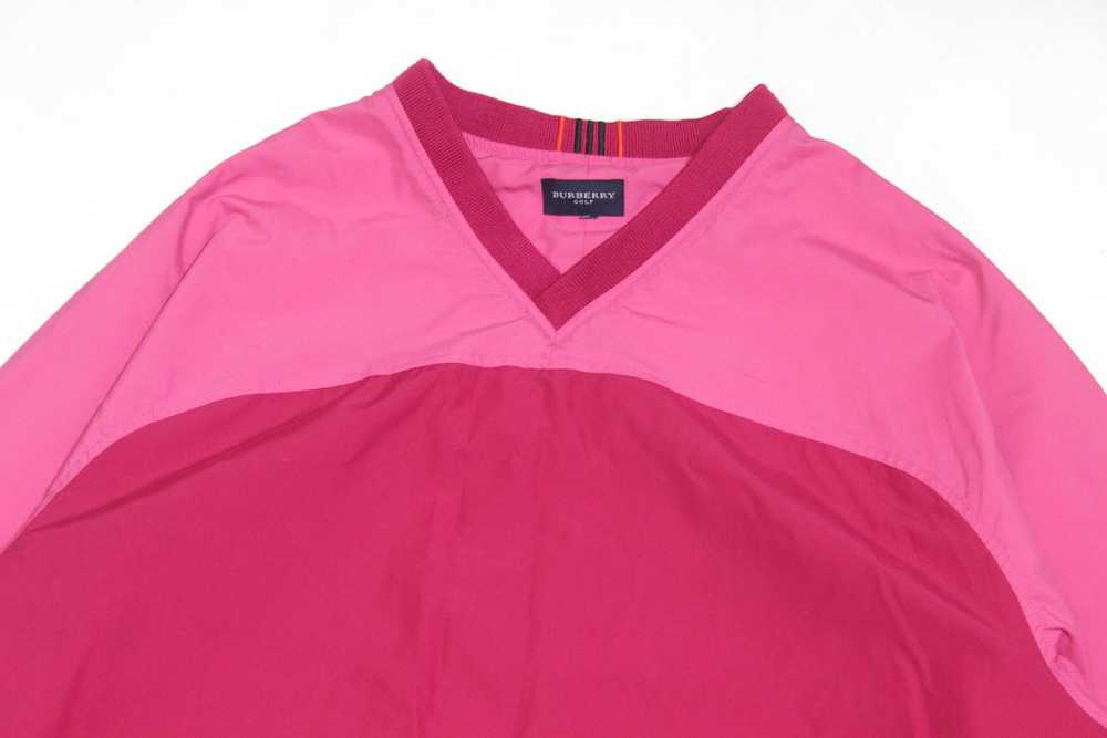 Burberry Golf Logo Pink Polyester Pockets Sweatsh… - image 3