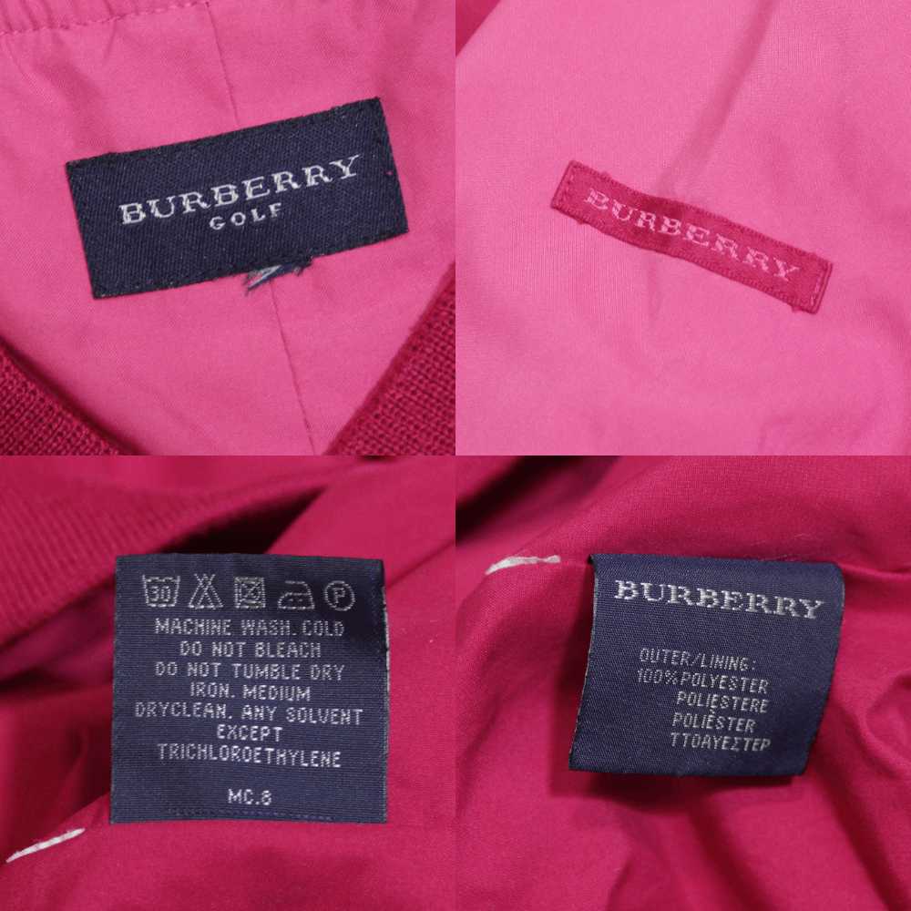 Burberry Golf Logo Pink Polyester Pockets Sweatsh… - image 9