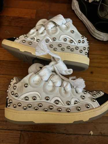 Lanvin Lanvin Studded Leather Curb Sneaker