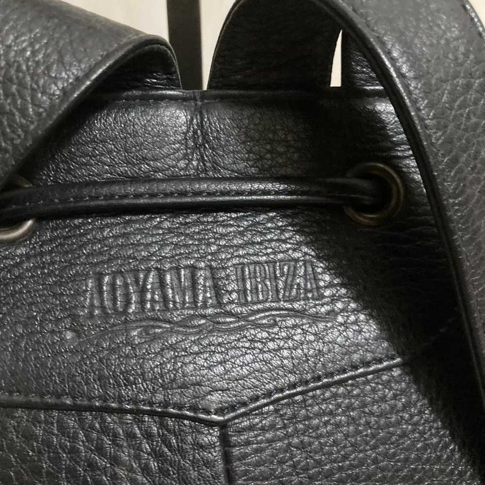 AOYAMA IBIZA Ibiza Backpack All Leather Black Ibi… - image 3