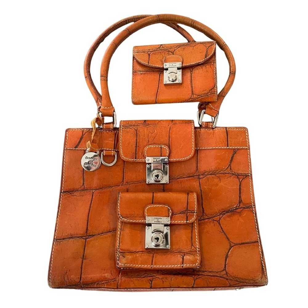 Dooney & Bourke Vintage Bayou Collection Crocodil… - image 1