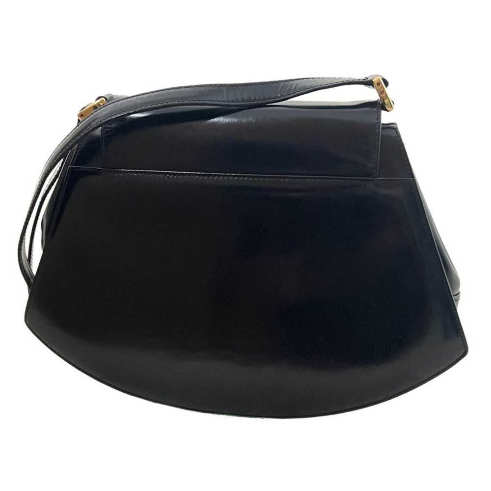 Gucci vintage ribbon leather shoulder bag with bl… - image 5