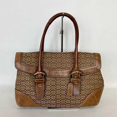 Coach Mini Signature Handbag Brown