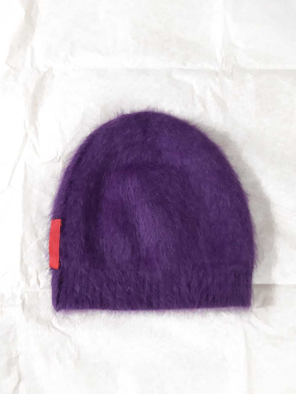 Prada Purple Mohair Knit Beanie Hat FW 2007 - image 1