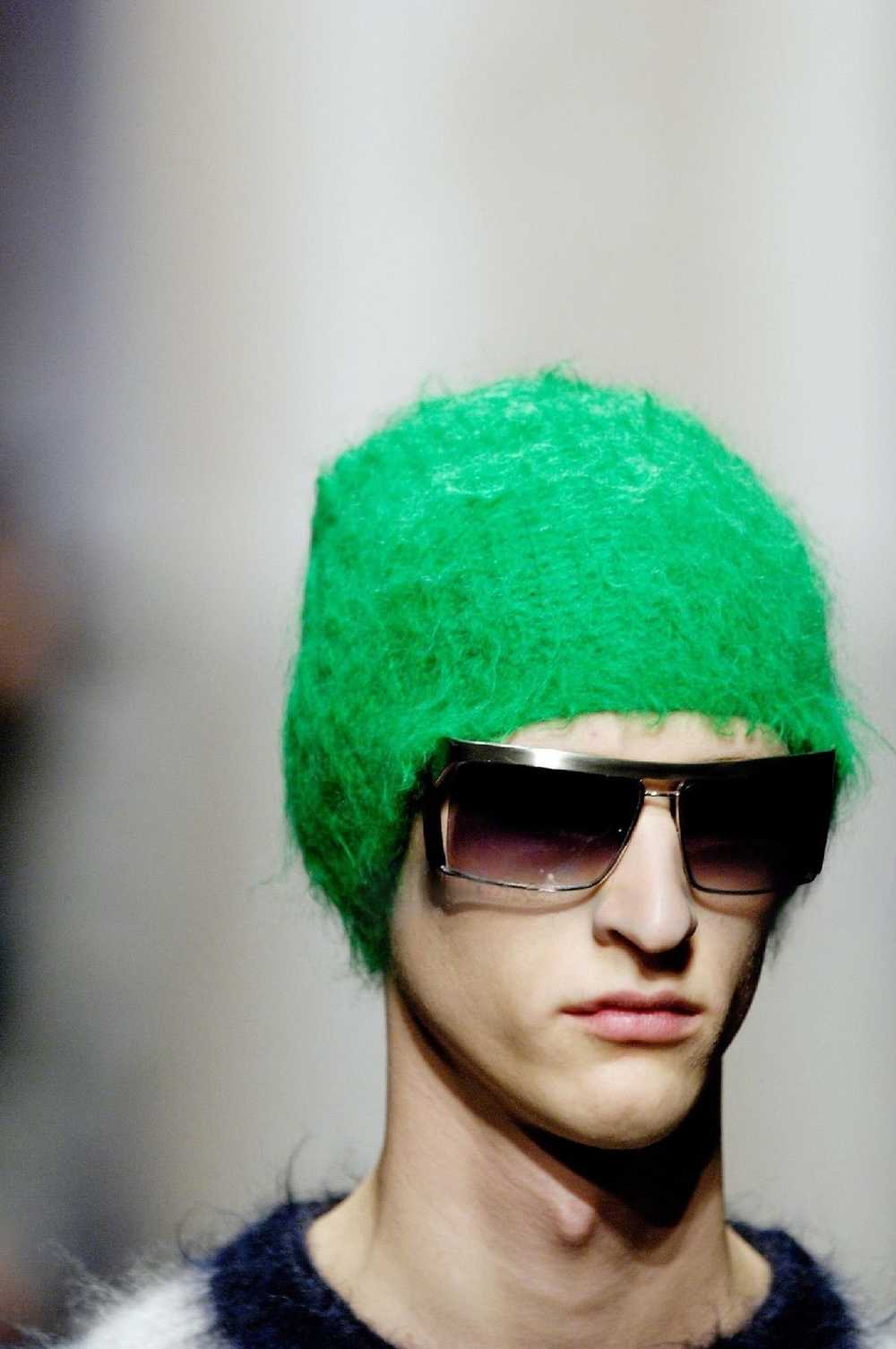 Prada Purple Mohair Knit Beanie Hat FW 2007 - image 5