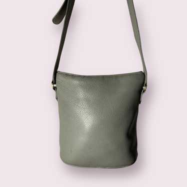 Coach Vintage Sage Green Buttery Soft Leather & Br