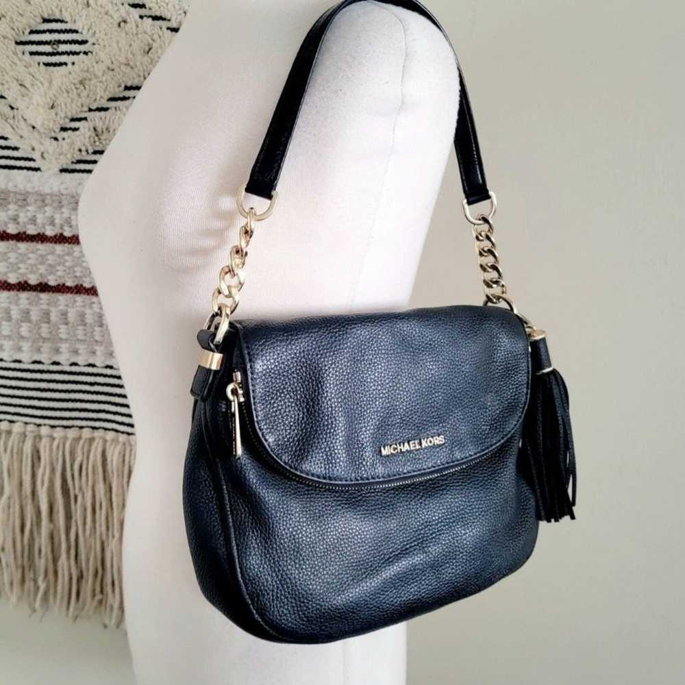 Michael Kors purse black tassel shoulder bag hobo… - image 2