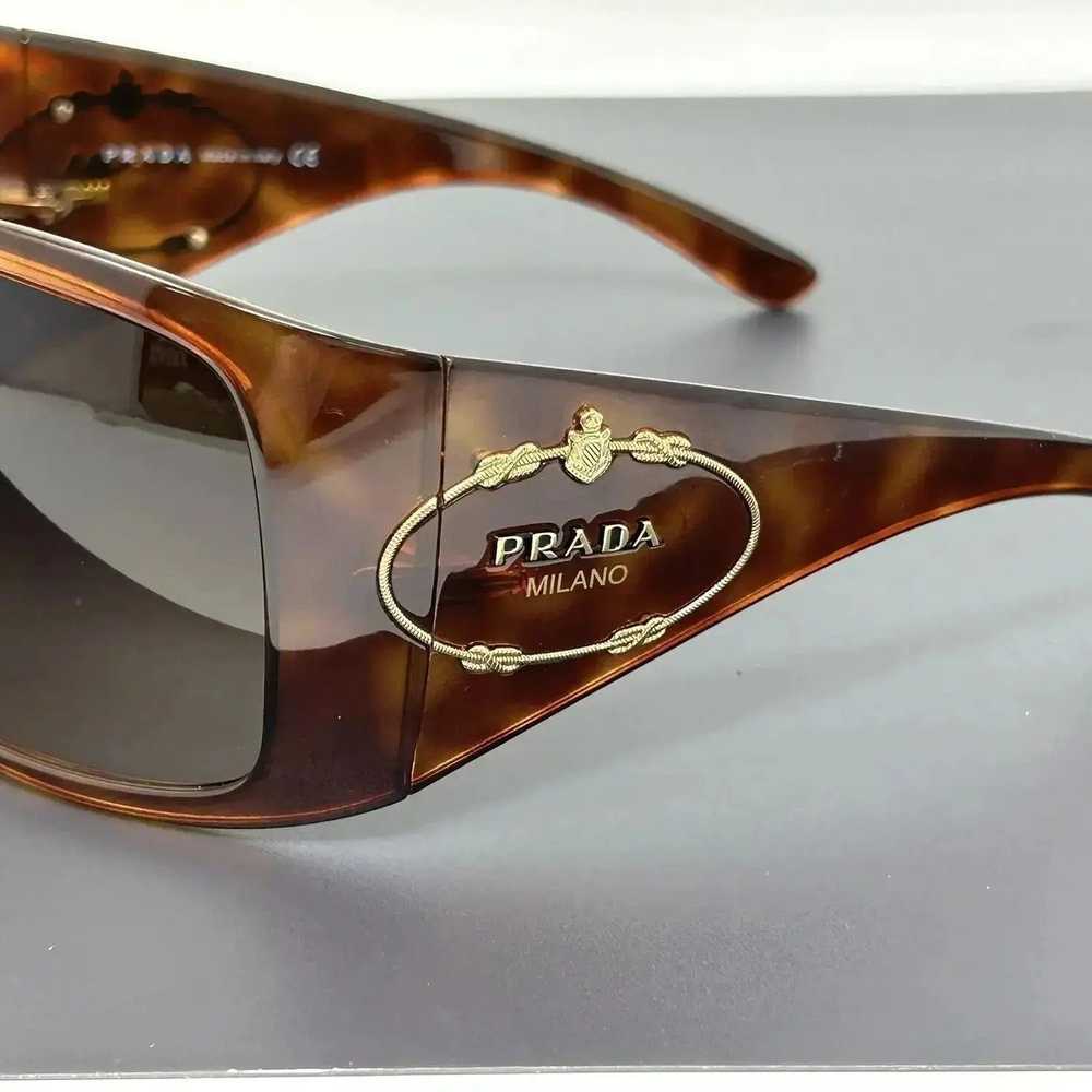 Prada × Vintage PRADA Sunglasses Wrap Shield Mask… - image 4