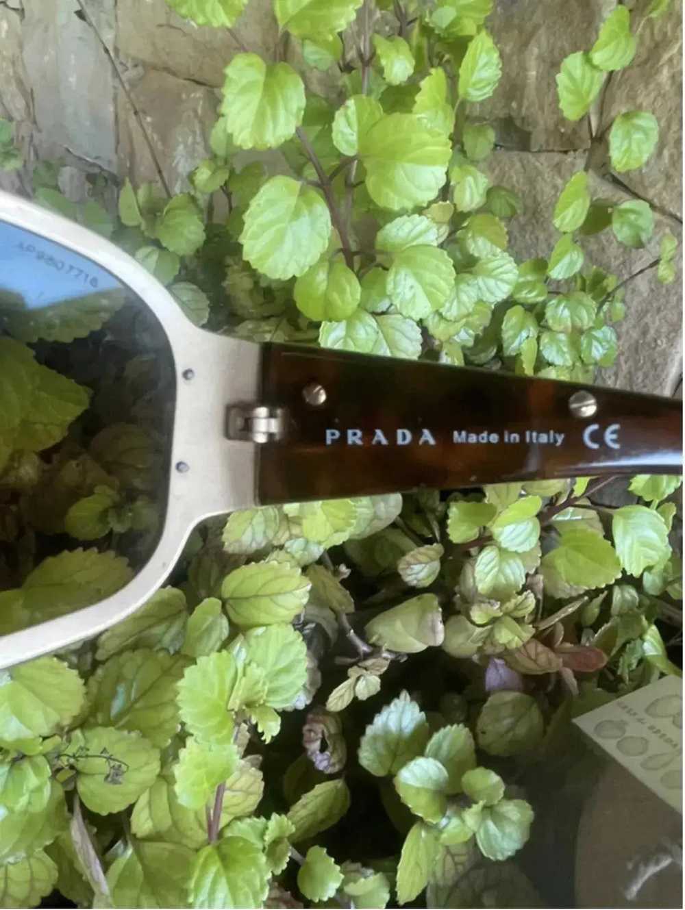 Prada × Vintage PRADA Sunglasses Wrap Shield Mask… - image 5