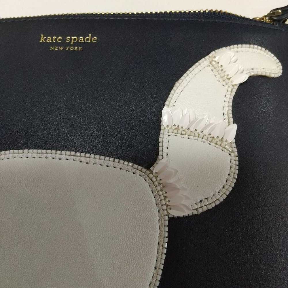 Kate Spade White Cat Pouch Rare - image 4