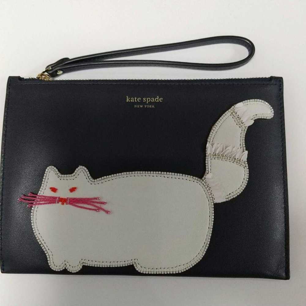 Kate Spade White Cat Pouch Rare - image 5