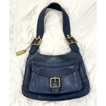 Coach Authentic Rare Vintage Coach 9340 blue leath