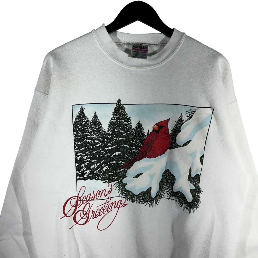 Vintage Vintage Seasons Greetings Winter Crewneck - image 2