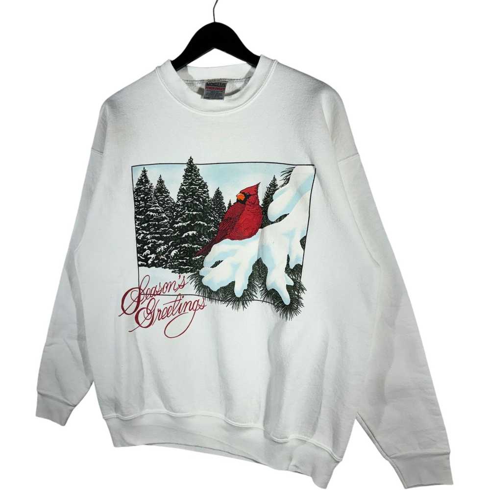 Vintage Vintage Seasons Greetings Winter Crewneck - image 3