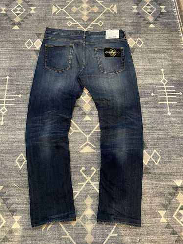 Stone Island Stone island washed blue patch jeans