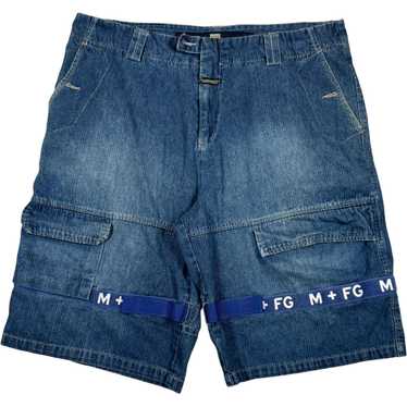 Marithe Francois Giraud Shorts Mens 42 Mid Wash Stretch Baggy Denim hot Bottoms