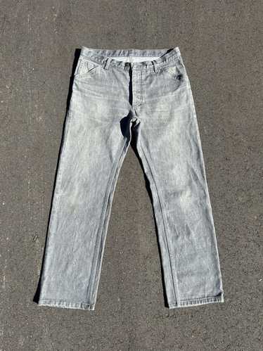 Helmut Lang F/W1999 Classic Raw Denim Grey Slanted