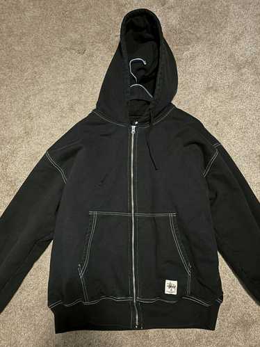 Stussy Stussy double face label zip hoodie