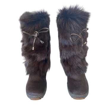 Pajar Pajar Brown Davos Goat Fur Shearling Apres-… - image 1