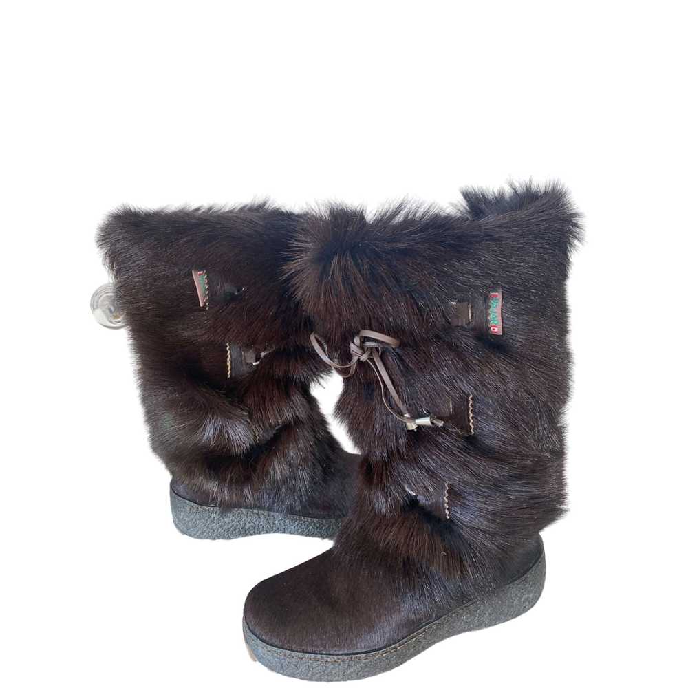 Pajar Pajar Brown Davos Goat Fur Shearling Apres-… - image 4