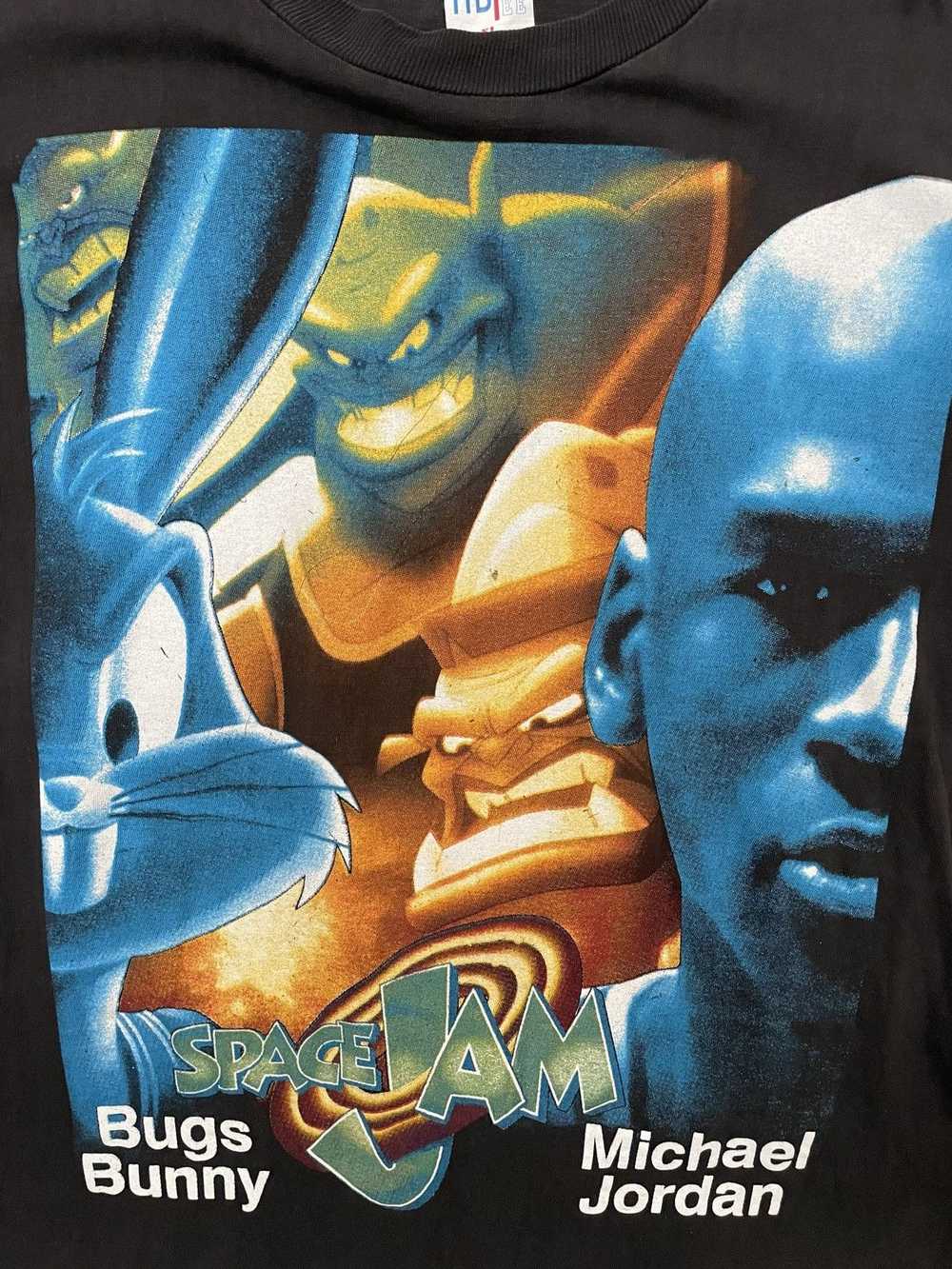 Vintage Vintage space jam promo movie shirt - image 3