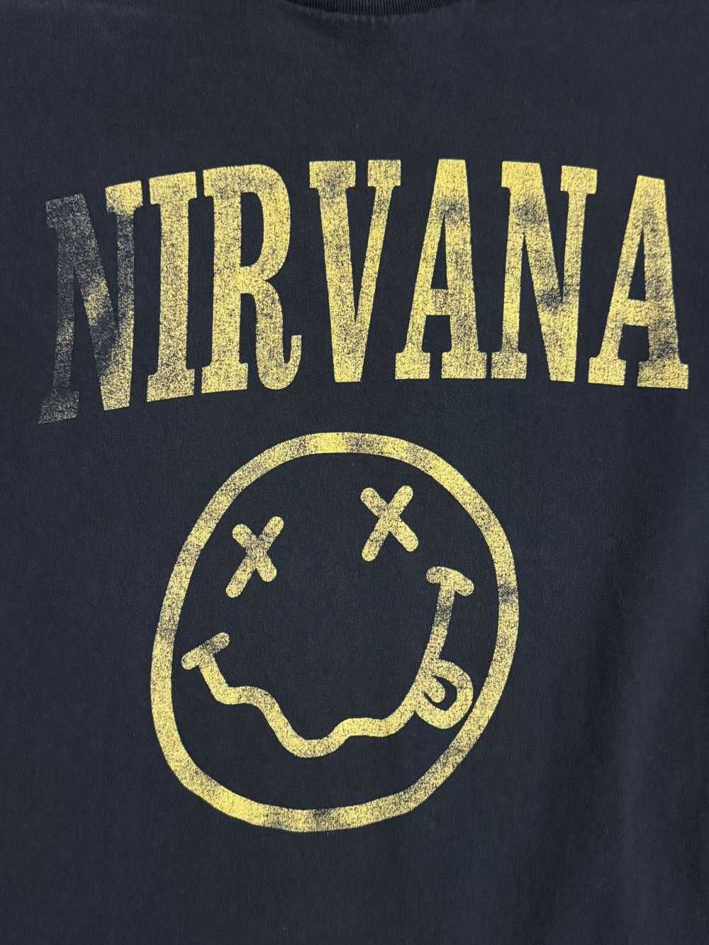 Nirvana × Rock Band × Rock Tees Nirvana Smile T-S… - image 3