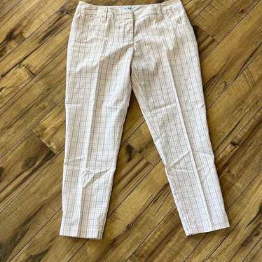 Adidas * NWOT Adidas size 6 plaid golf pants whit… - image 1