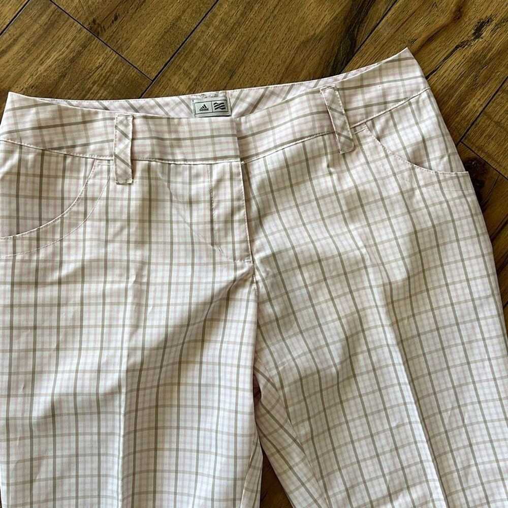 Adidas * NWOT Adidas size 6 plaid golf pants whit… - image 2