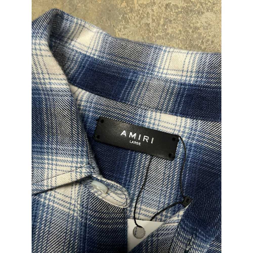 Amiri Amiri Three Star Flannel Blue Large Used - image 3