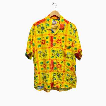 Jams World VTG Jams World Rayon Floral Yellow Butt