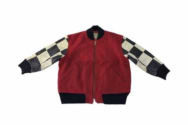 Junko Shimada × Leather × Varsity Jacket Junko Sh… - image 1