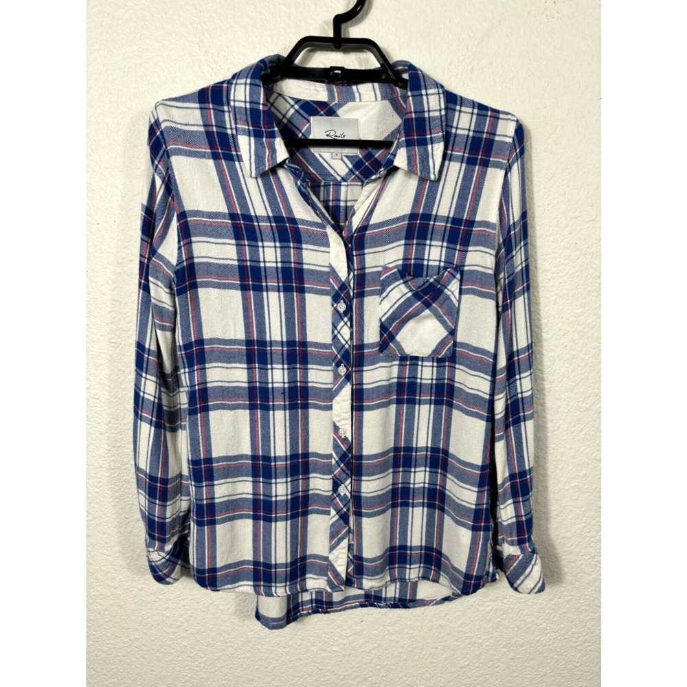 Rails Rails Flannel Top Womens Small Blue Plaid L… - image 1