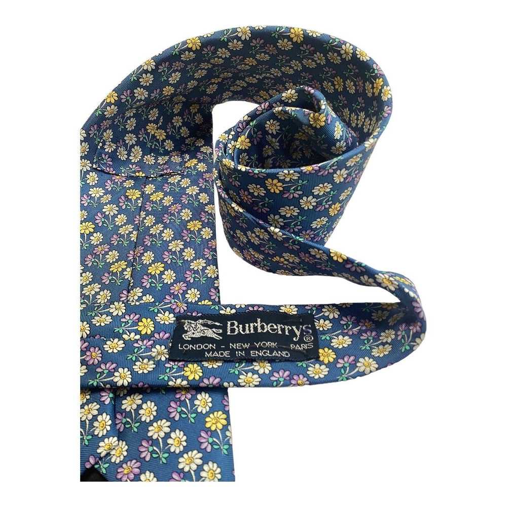 Burberry BURBERRYS Blue Floral Luxury Designer Si… - image 3