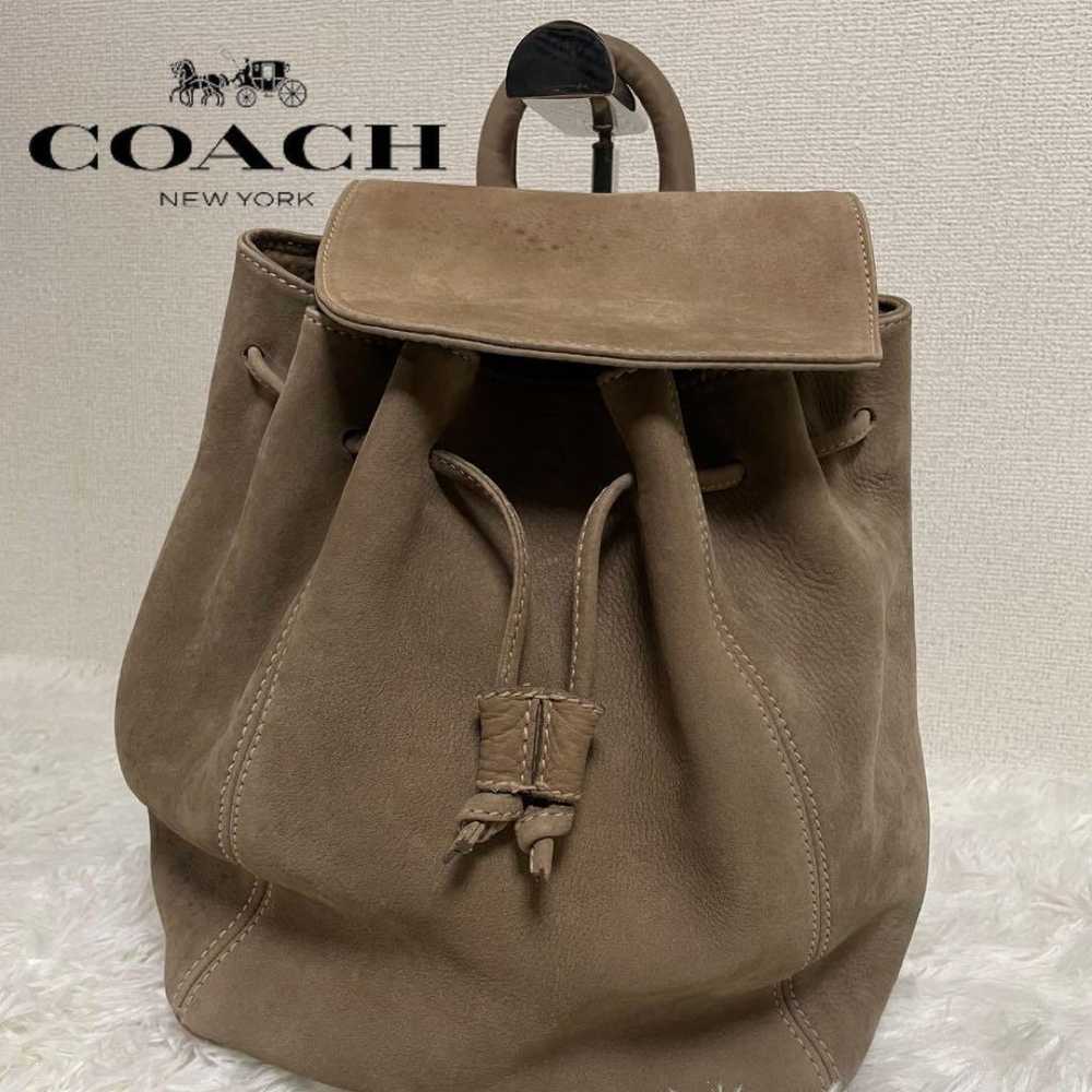 【Rare item】COACH Women's Suede Backpack. - image 1