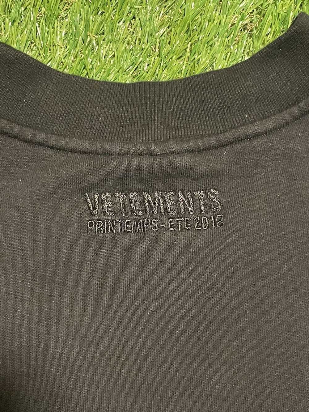 Vetements Vetements SS18 Zurich Black Crewneck - image 5