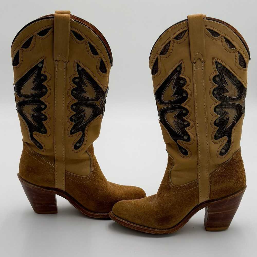 Vintage Miss Capezio Butterfly Boots 7 M Tooled I… - image 10