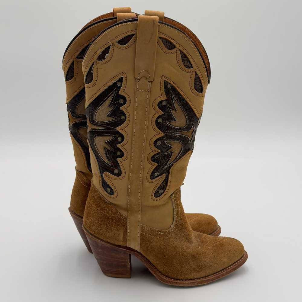 Vintage Miss Capezio Butterfly Boots 7 M Tooled I… - image 4