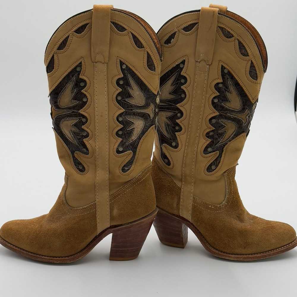 Vintage Miss Capezio Butterfly Boots 7 M Tooled I… - image 8