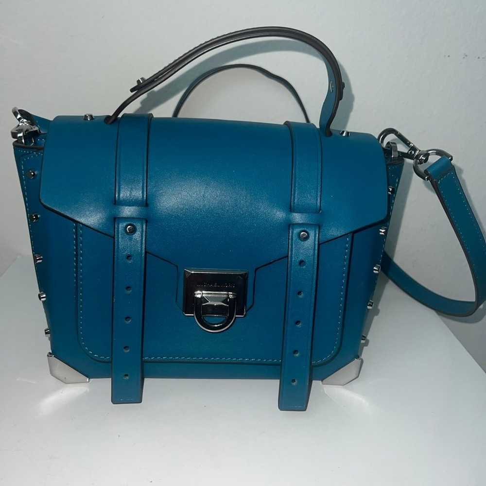 micheal kors teal signature crossbody purses - image 1