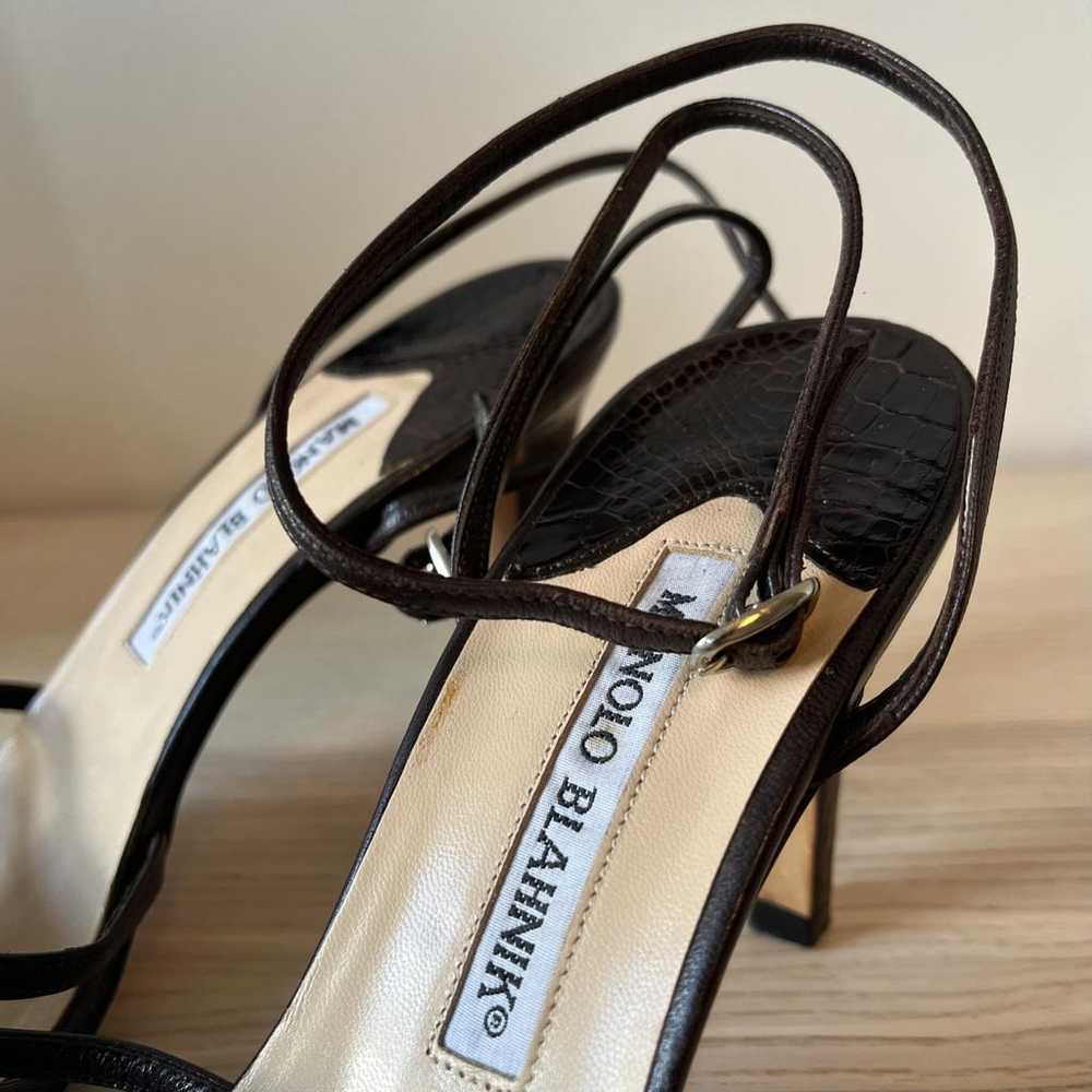 Manolo Blahnik Crocodile heels - image 5