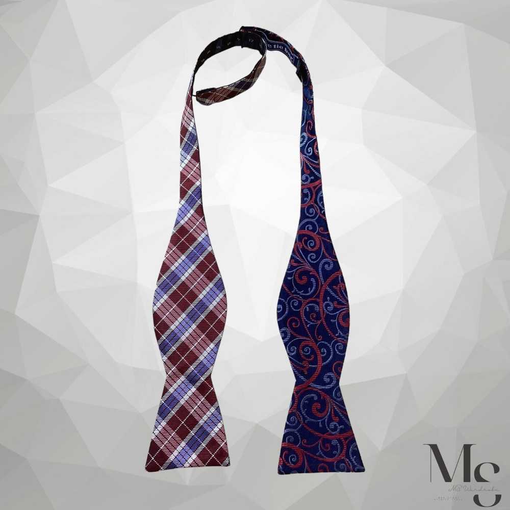 The Tie Bar THE TIE BAR Purple Blue Plaids & Chek… - image 2