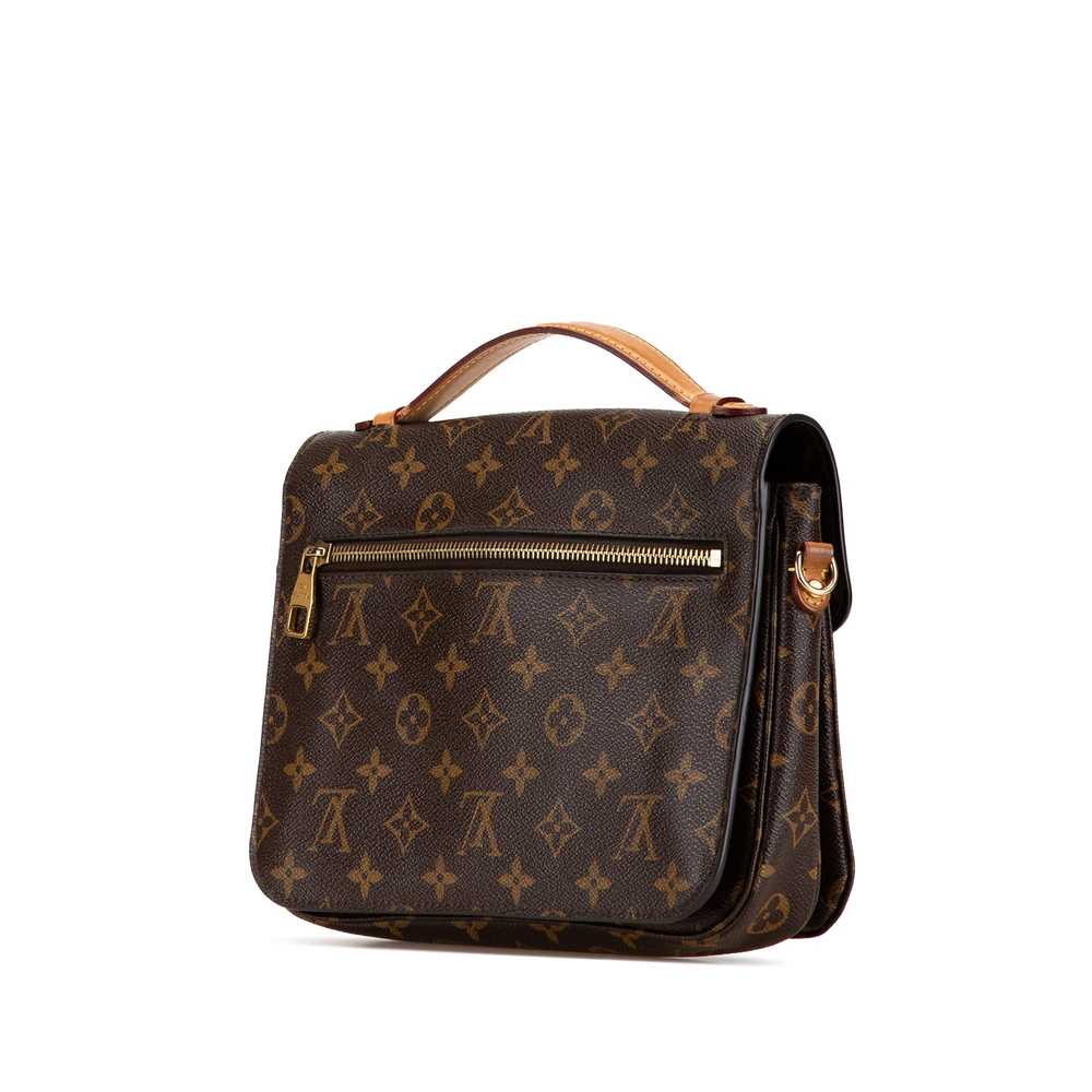 Brown Louis Vuitton Monogram Pochette Metis Satch… - image 2